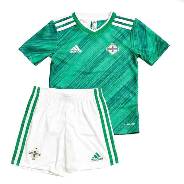 Kids Northern Ireland 2020 EURO Home Soccer Shirt With Shorts
